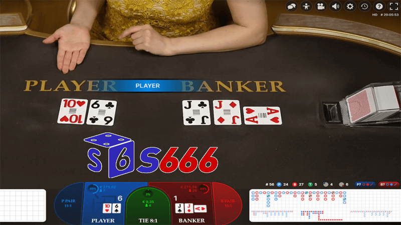 Baccarat game S666